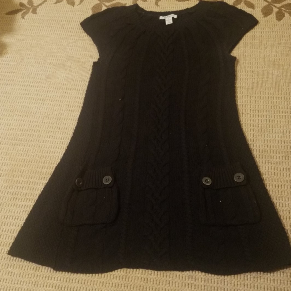 Black sweater dress